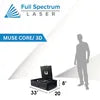 FSL Muse Core CO₂ Laser Cutter & Engraver (40W / 45W) – Desktop Production System for Creators & Small Businesses