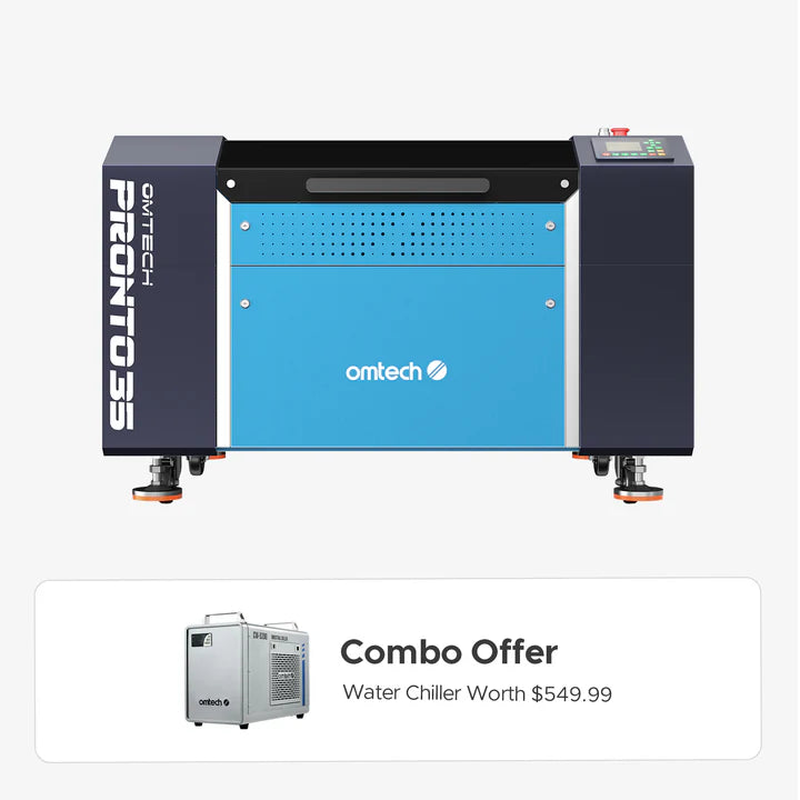 OMTech Pronto 35 60W CO₂ Laser Cutter & Engraver with Autofocus