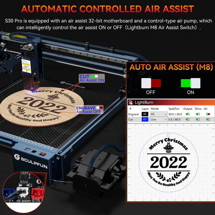 SCULPFUN S30 Pro Max 20W Laser Engraver