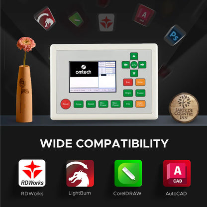 OMTech Maker AF2028-80 90W CO₂ Laser Cutter & Engraver with Autofocus