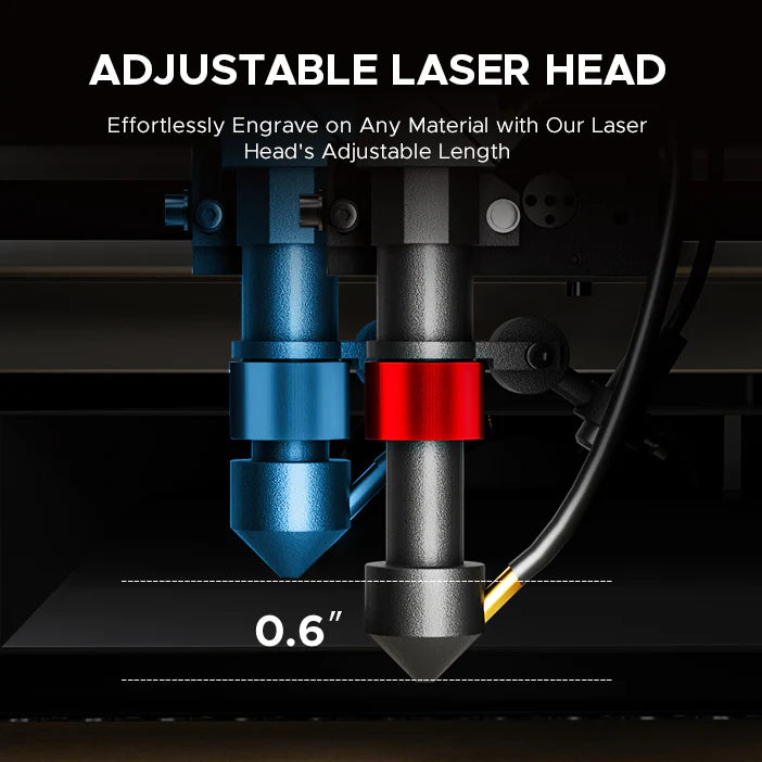 OMTech K40+ 45W Desktop CO₂ Laser Engraver and Cutter