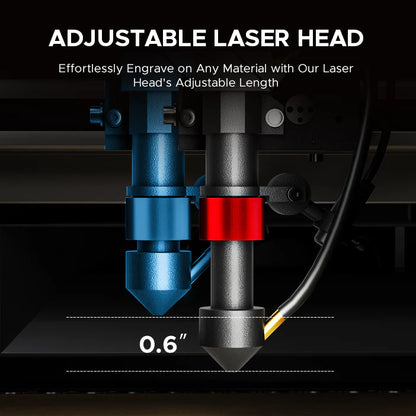 OMTech K40+ 45W Desktop CO₂ Laser Engraver and Cutter