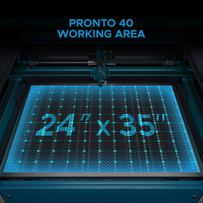 OMTech Pronto 40 90W CO₂ Laser Cutter & Engraver with Autofocus
