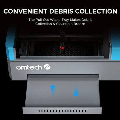 OMTech K40+ 45W Desktop CO₂ Laser Engraver and Cutter