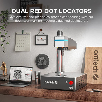 OMTech MOPA 20W Compact &amp; Integrated Fiber Laser Engraver