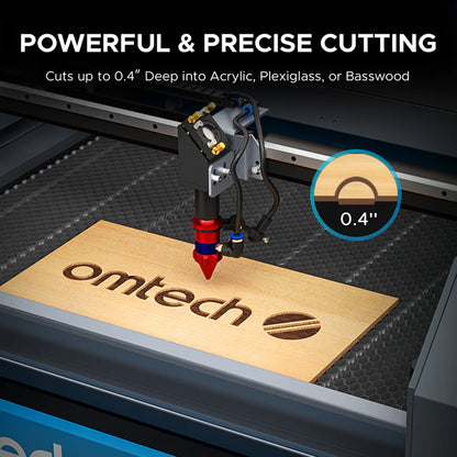 OMTech Maker AF2028-60 60W CO₂ Laser Cutter & Engraver with Autofocus