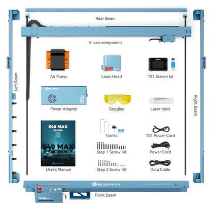 SCULPFUN S40 MAX 48W Laser Engraver