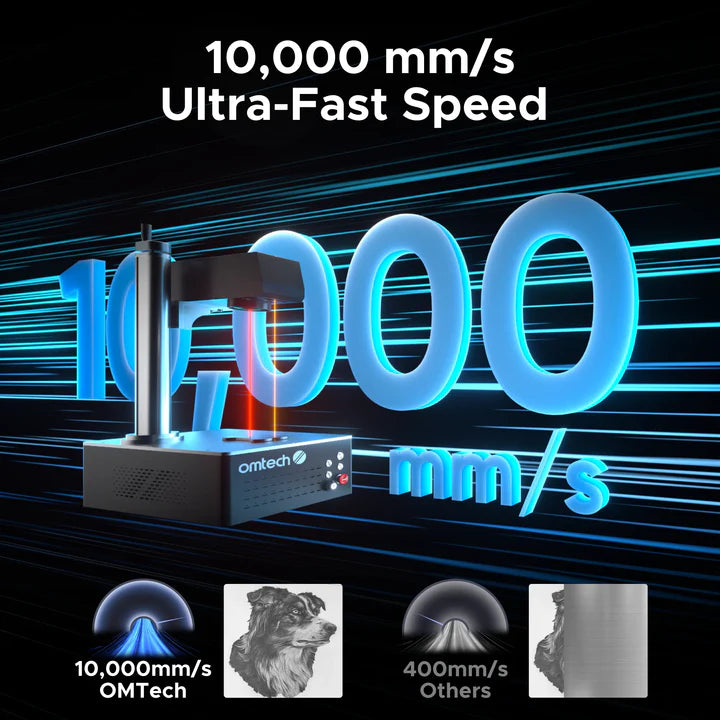 OMTech MOPA 20W / 30W / 60W Autofocus Fiber Laser Marking Machine