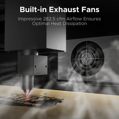 OMTech Polar Lite 55W Desktop CO₂ Laser Engraver and Cutter