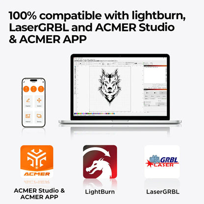 ACMER P2 33W Laser Engraver & Cutter – High-Power Diode for Small Business and Workshop Use