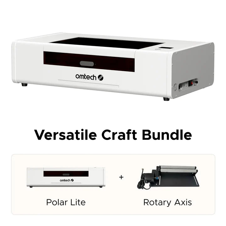 OMTech Polar Lite 55W Desktop CO₂ Laser Engraver and Cutter