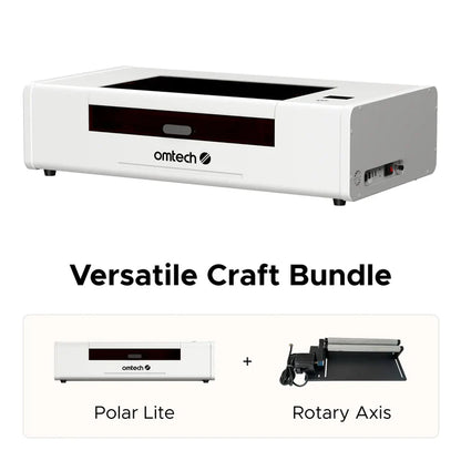 OMTech Polar Lite 55W Desktop CO₂ Laser Engraver and Cutter