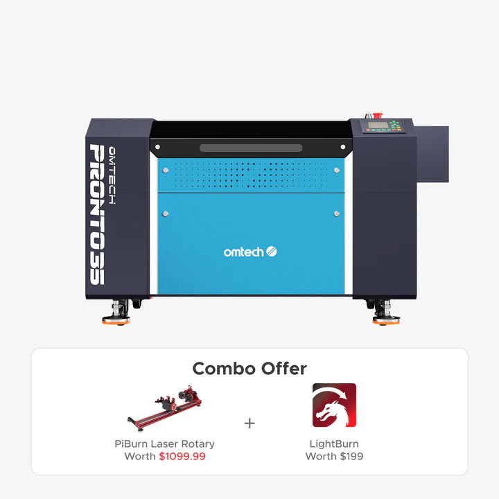 OMTech Pronto 35 90W CO₂ Laser Cutter & Engraver with Autofocus