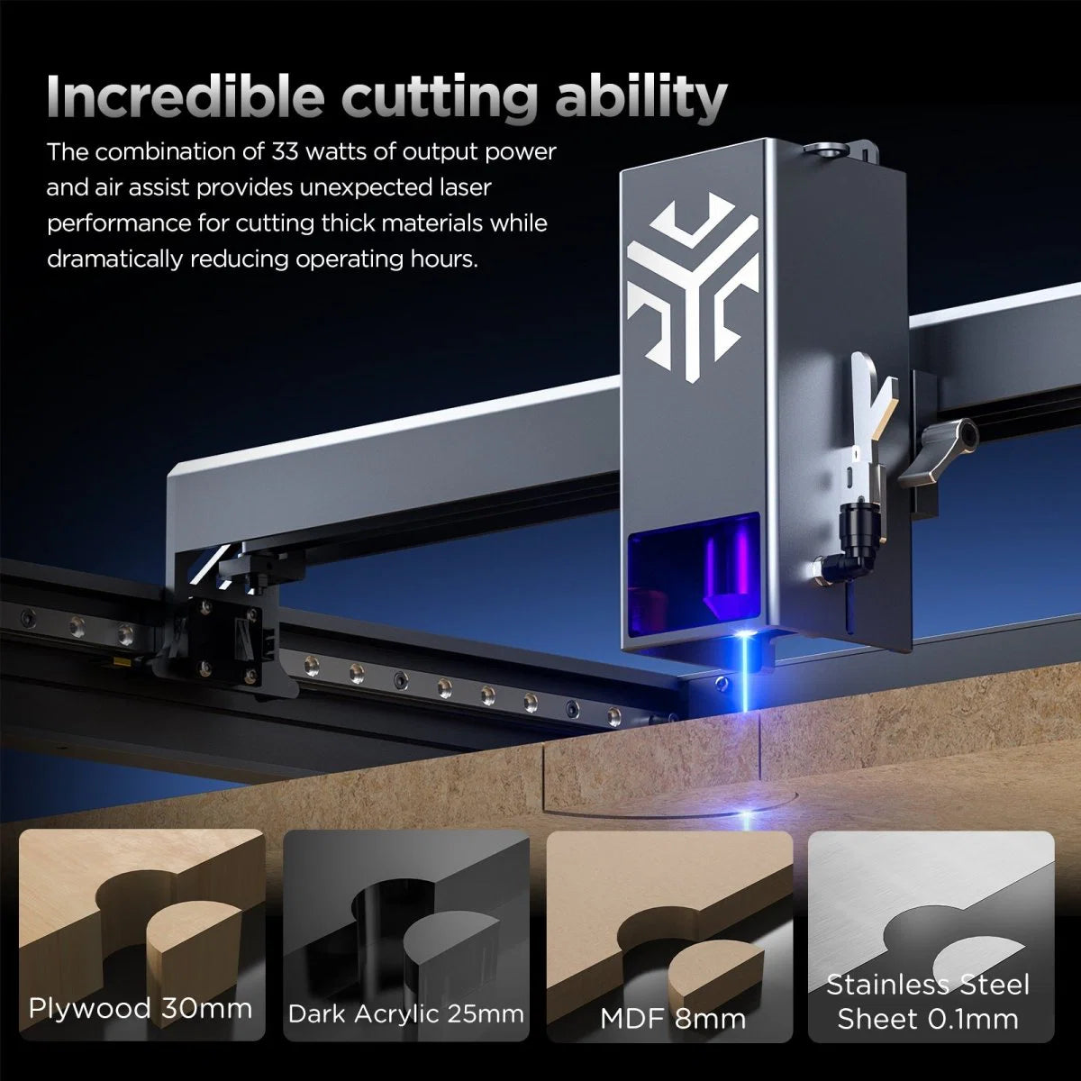 ACMER P2 33W Laser Engraver & Cutter – High-Power Diode for Small Business and Workshop Use