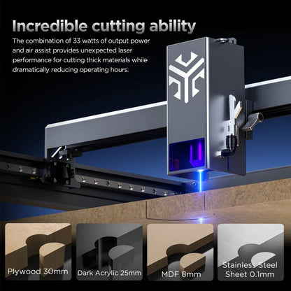 ACMER P2 33W Laser Engraver & Cutter – High-Power Diode for Small Business and Workshop Use