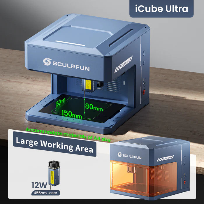 SCULPFUN iCube Ultra Dual Laser Engraver