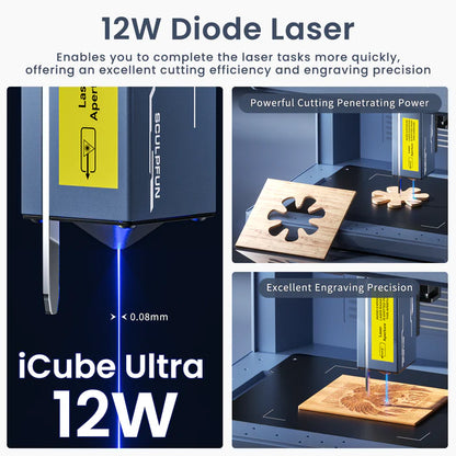 SCULPFUN iCube Ultra Dual Laser Engraver