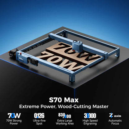 SCULPFUN S70 MAX 70W Laser Engraver & Cutting Machine