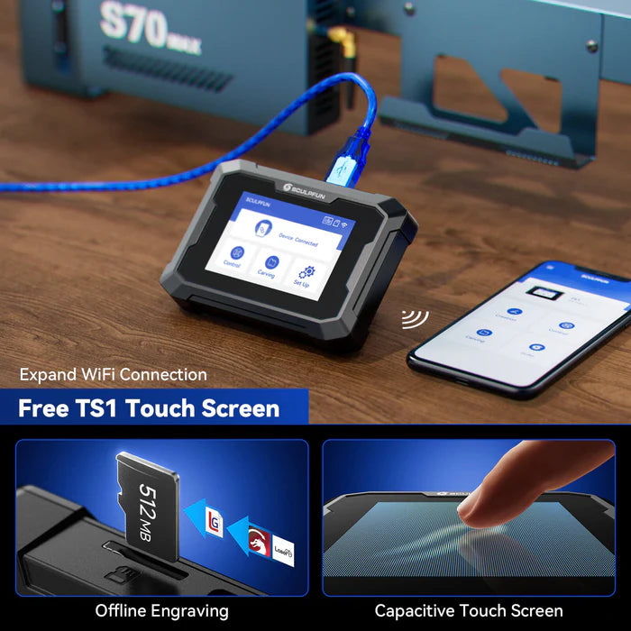 SCULPFUN S70 MAX 70W Laser Engraver & Cutting Machine